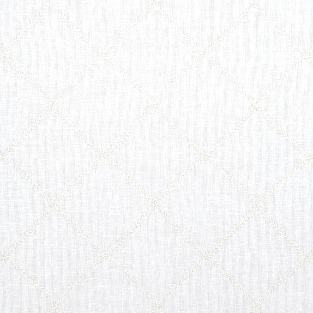 SCHUMACHER Gemma SheerÂ  BLANC FABRIC | Atlanta Fabrics