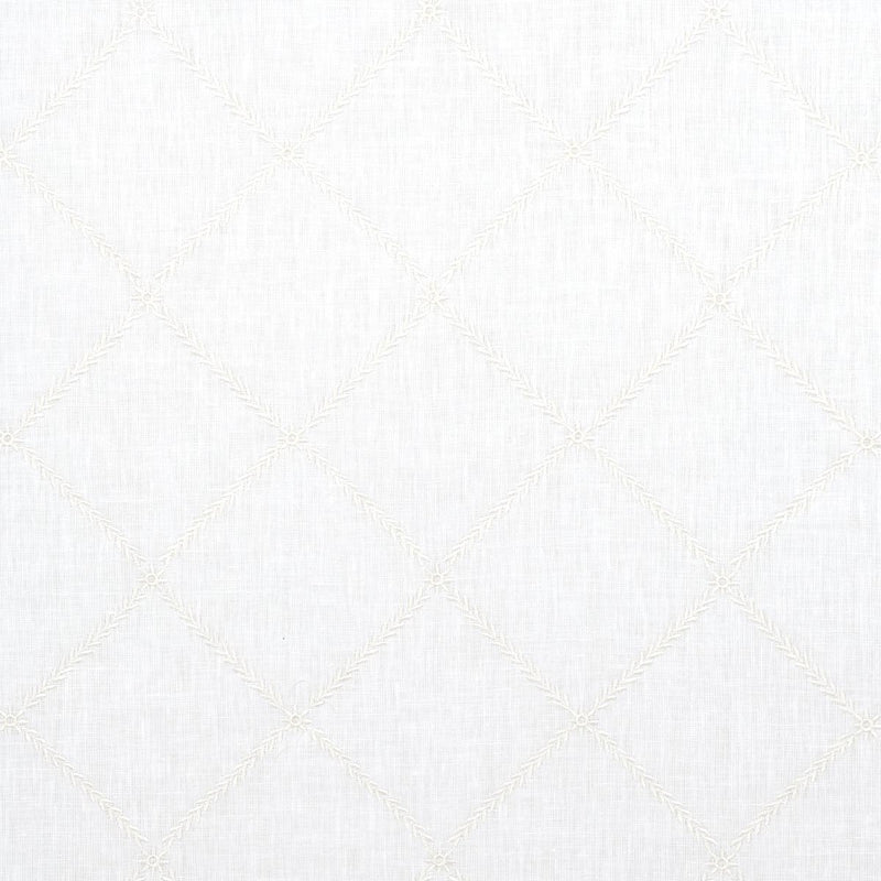 SCHUMACHER Gemma SheerÂ  BLANC FABRIC | Atlanta Fabrics