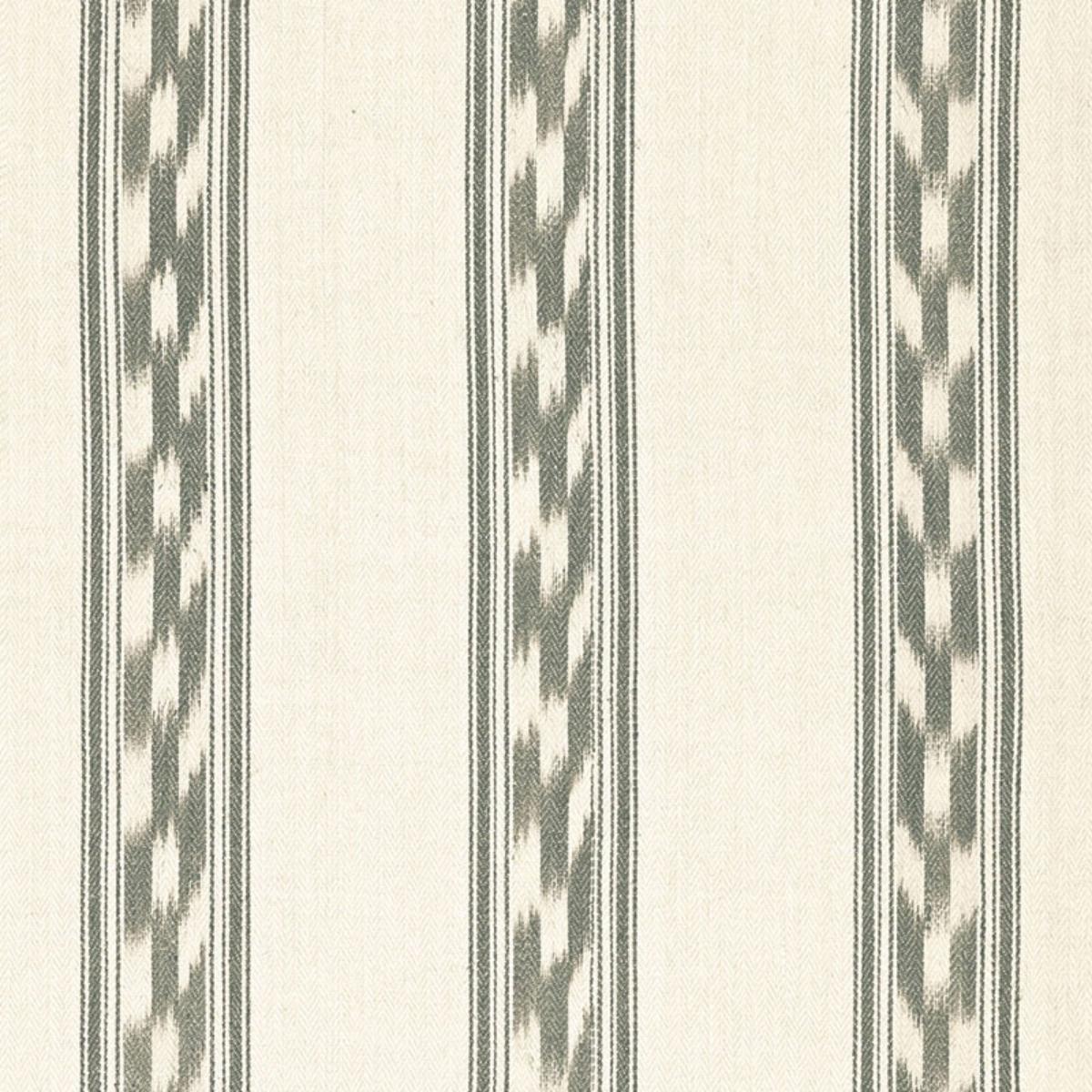 SCHUMACHER MOJAVE IKAT STRIPE SLATE FABRIC | Atlanta Fabrics