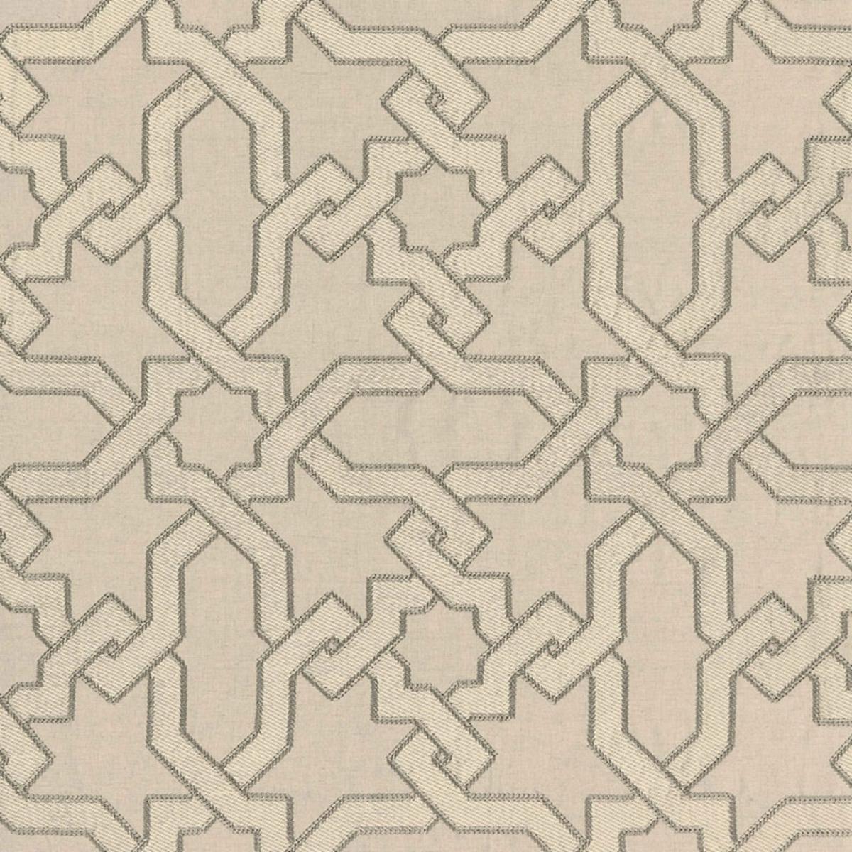 SCHUMACHER CORDOBA EMBROIDERY STONE FABRIC | Atlanta Fabrics