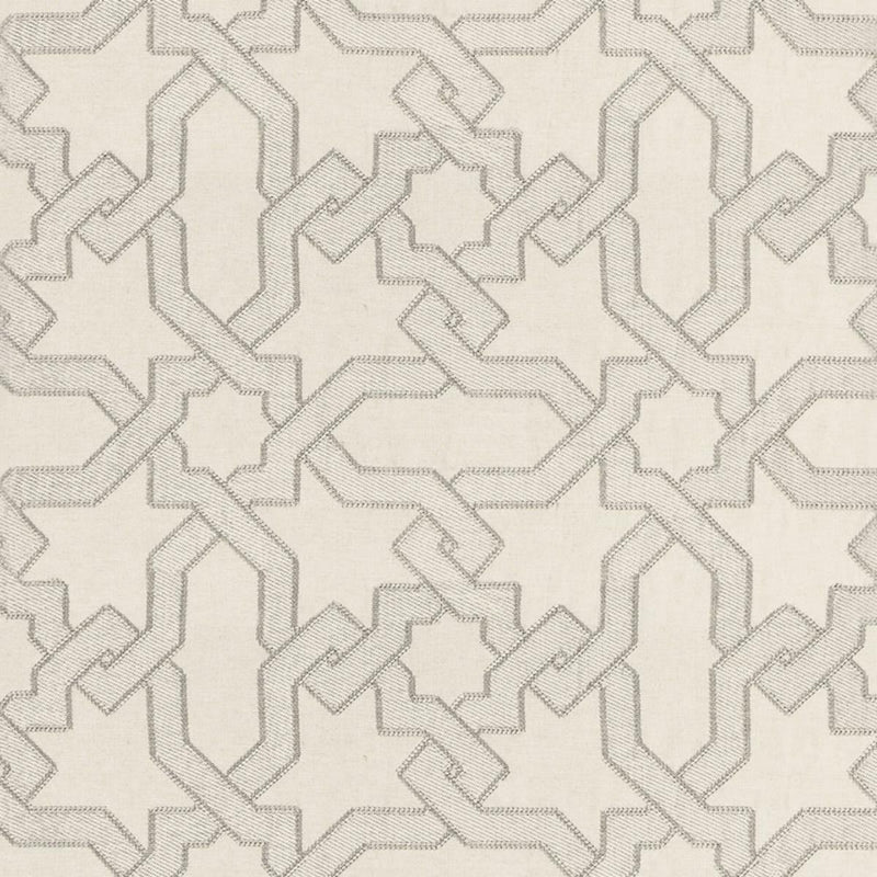 SCHUMACHER CORDOBA EMBROIDERY PEARL FABRIC | Atlanta Fabrics