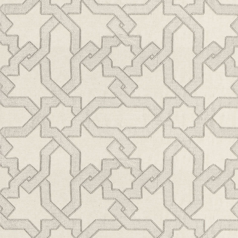 Schumacher CORDOBA EMBROIDERY PEARL Fabric | Atlanta Fabrics