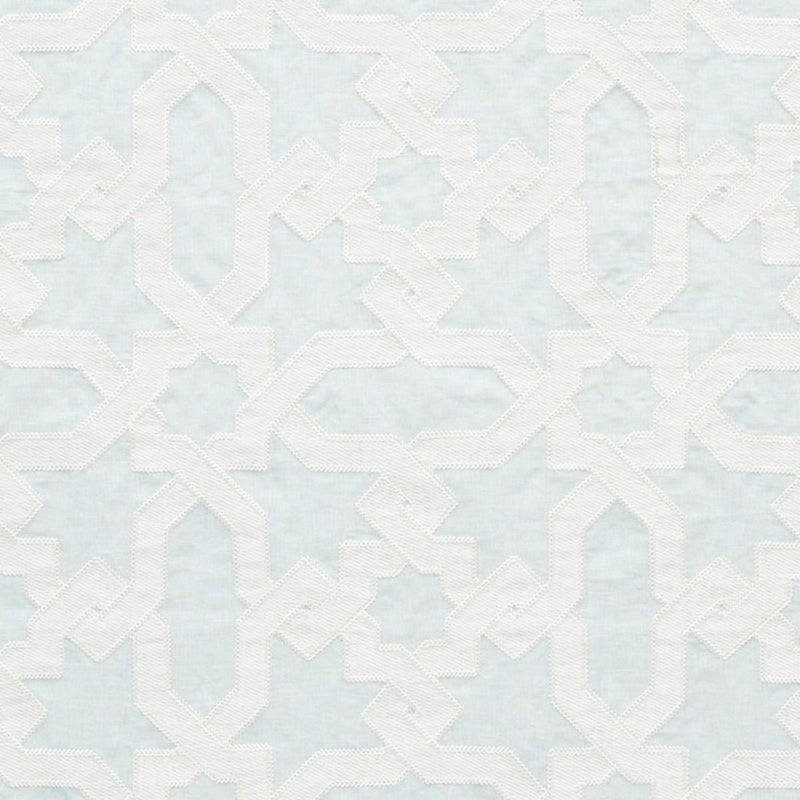 SCHUMACHER CORDOBA EMBROIDERY MIST FABRIC | Atlanta Fabrics
