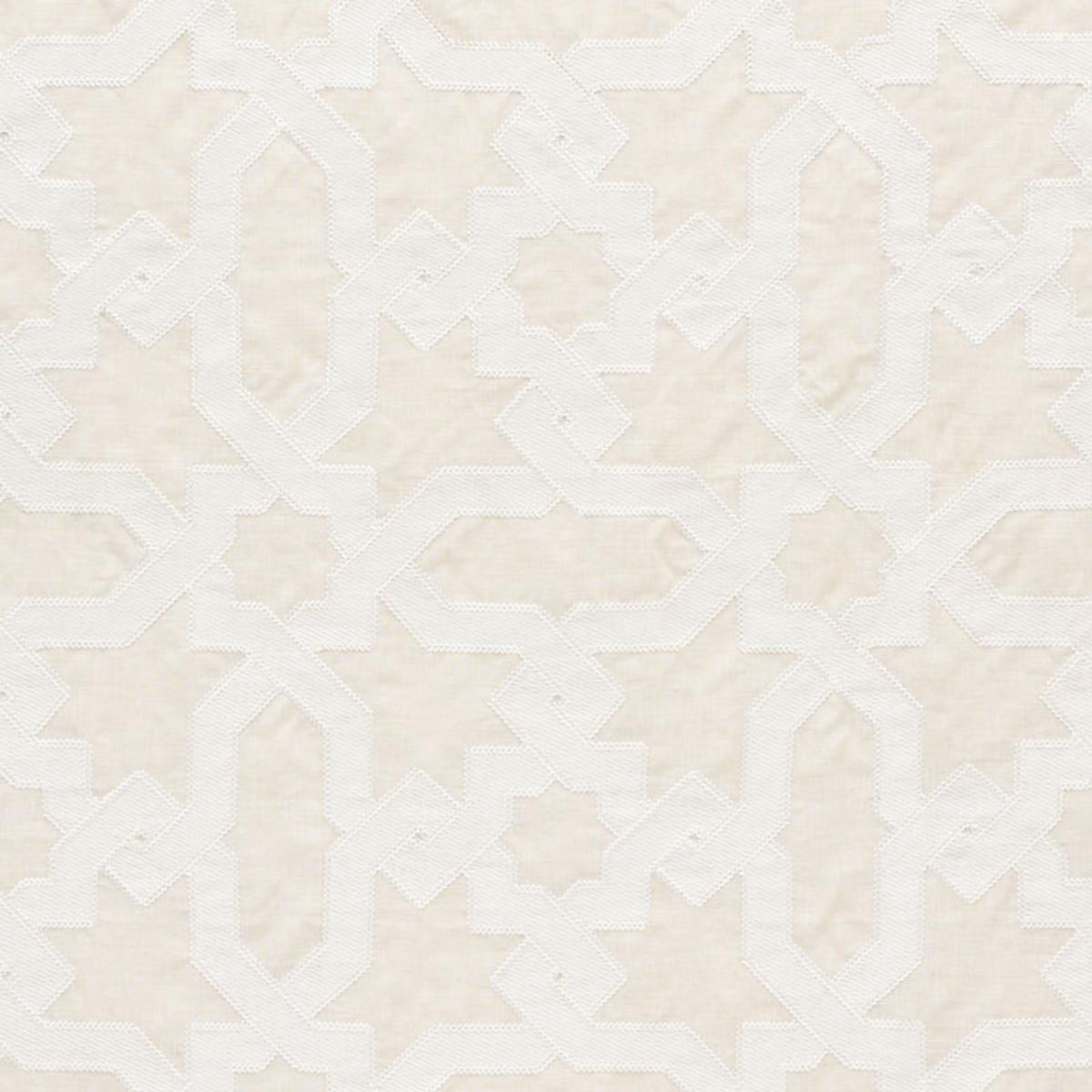 SCHUMACHER CORDOBA EMBROIDERY LINEN FABRIC | Atlanta Fabrics