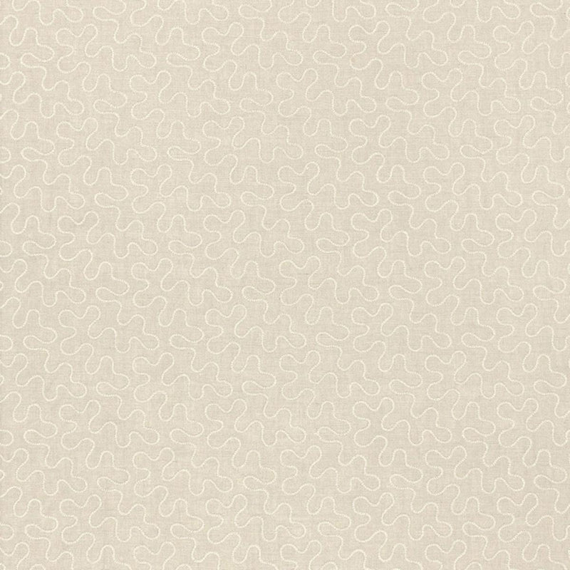 SCHUMACHER MEANDER EMBROIDERY LINEN FABRIC | Atlanta Fabrics