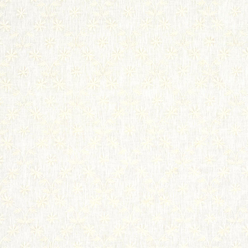 SCHUMACHER Cellini Embroidered SheerÂ  IVORY FABRIC | Atlanta Fabrics