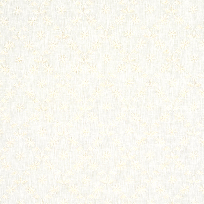 Schumacher Cellini Embroidered Sheer IVORY Fabric | Atlanta Fabrics