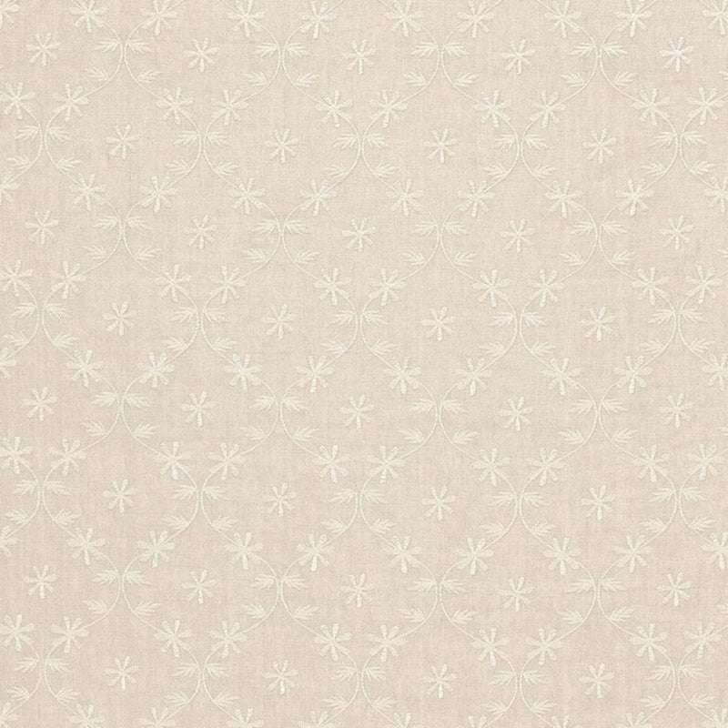 SCHUMACHER Cellini Embroidered SheerÂ  LINEN FABRIC | Atlanta Fabrics