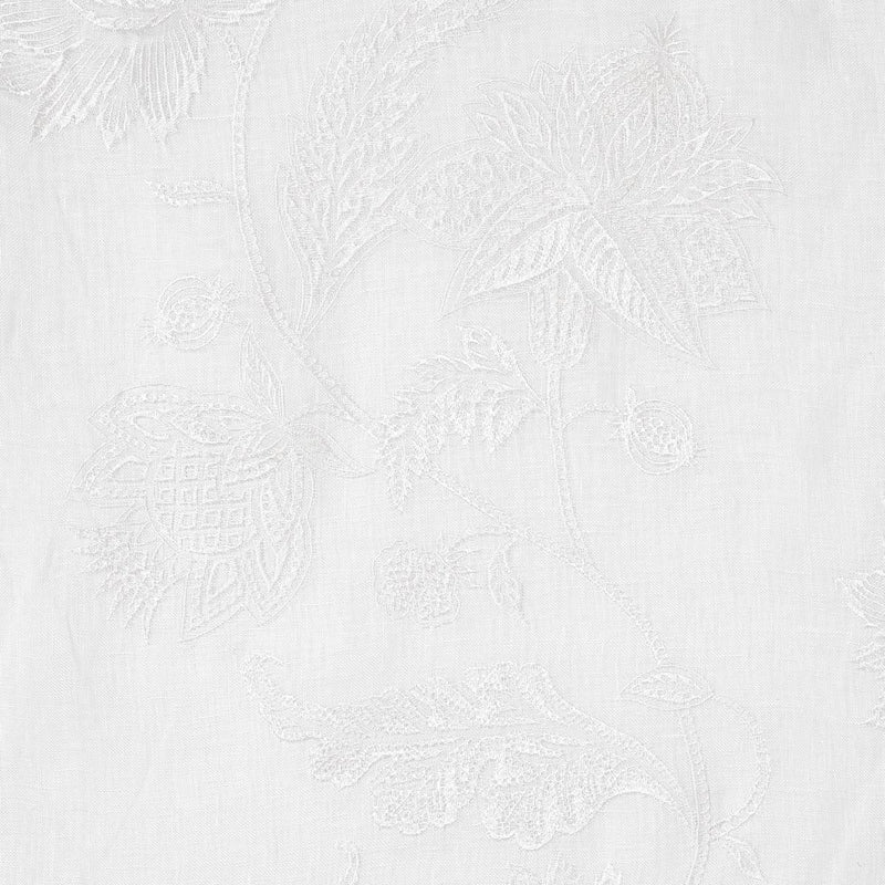 SCHUMACHER Gabriella Embroidered Sheer IVORY FABRIC | Atlanta Fabrics