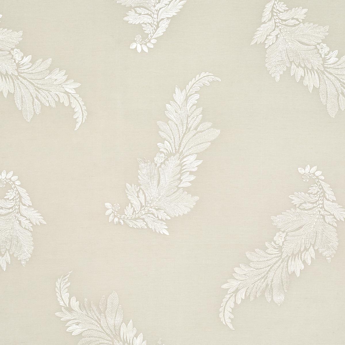SCHUMACHER CONTESSA EMBROIDERED SHEER PEARL FABRIC | Atlanta Fabrics