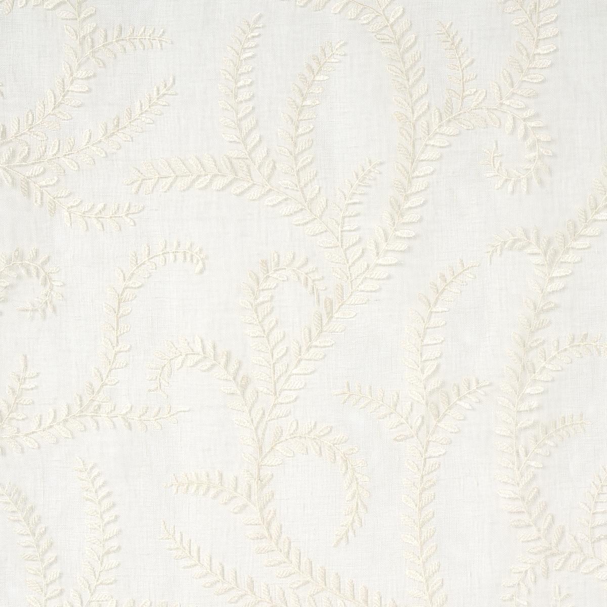 SCHUMACHER Boboli Embroidered Sheer IVORY FABRIC | Atlanta Fabrics
