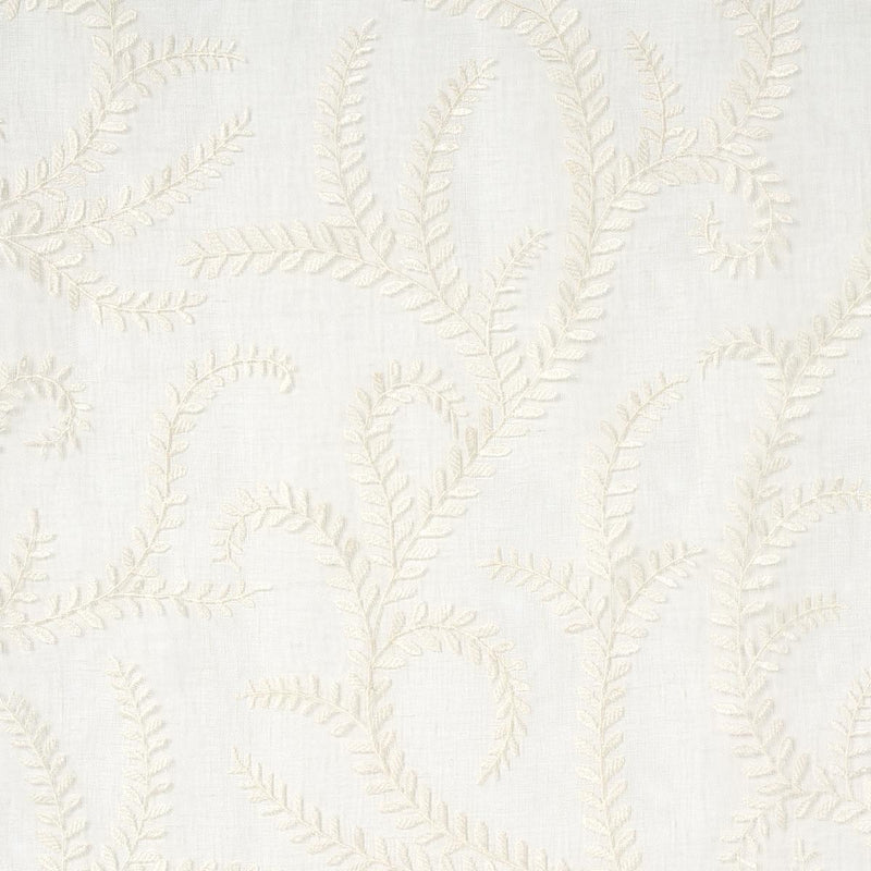 SCHUMACHER Boboli Embroidered Sheer IVORY FABRIC | Atlanta Fabrics