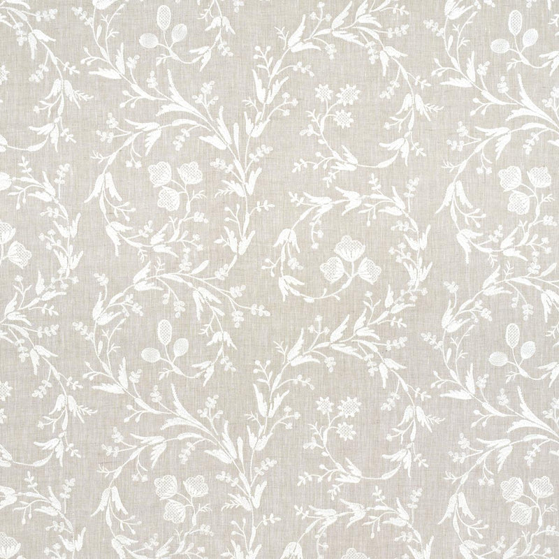 SCHUMACHER Fiorentina Embroidered Sheer OAT FABRIC | Atlanta Fabrics