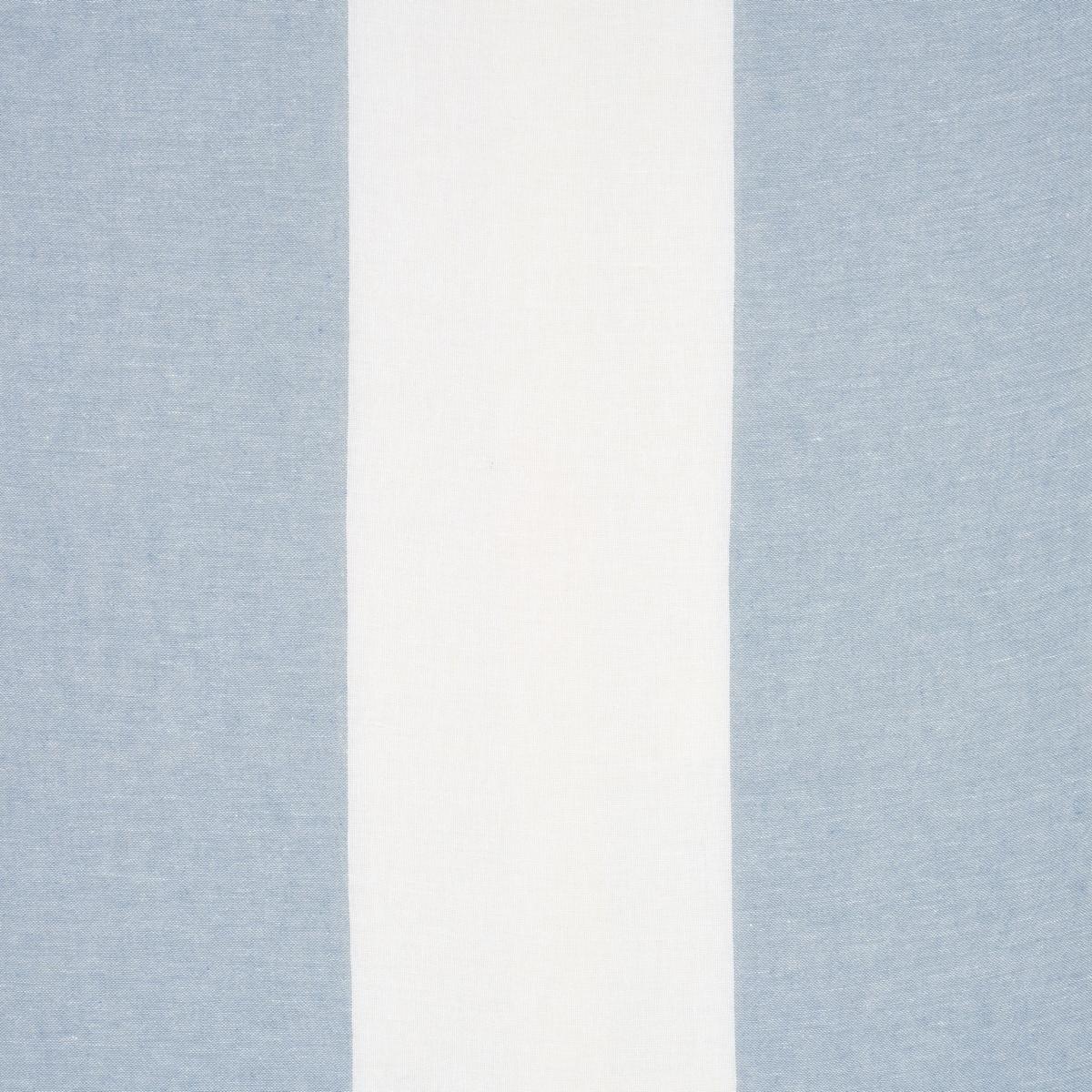 VISTA LINEN STRIPE CASEMENT SKY AND WHITE