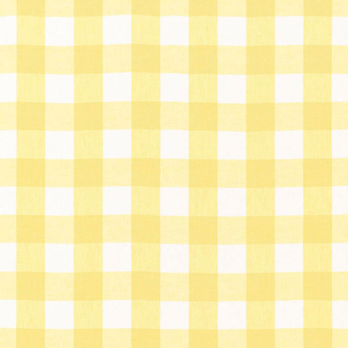SCHUMACHER KEY WEST CHECK SUNFLOWER FABRIC | Atlanta Fabrics