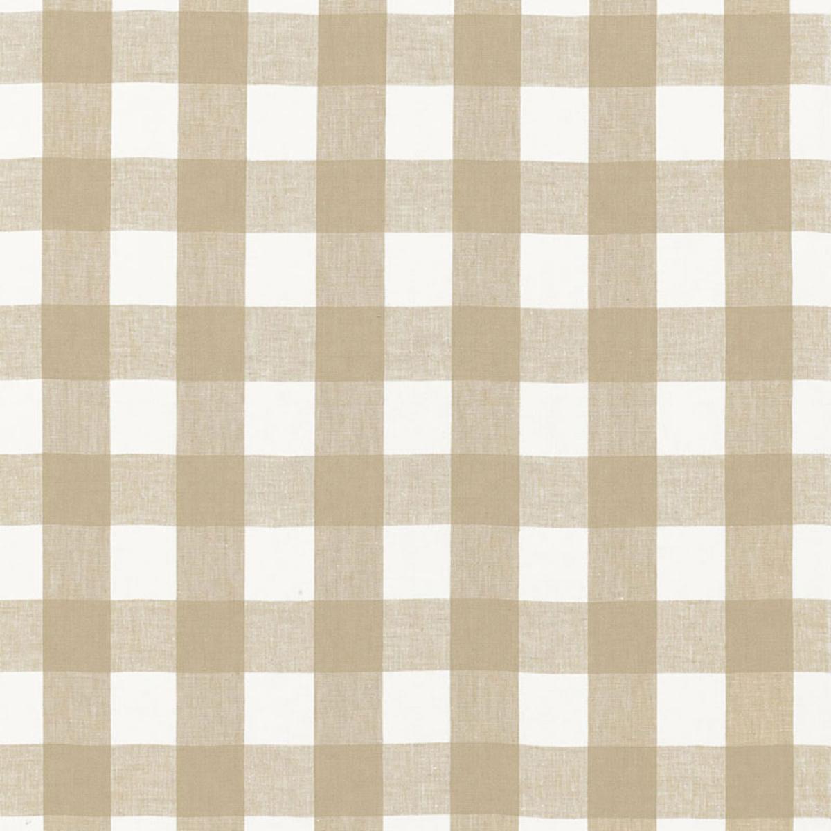 SCHUMACHER KEY WEST CHECK SAHARA FABRIC | Atlanta Fabrics