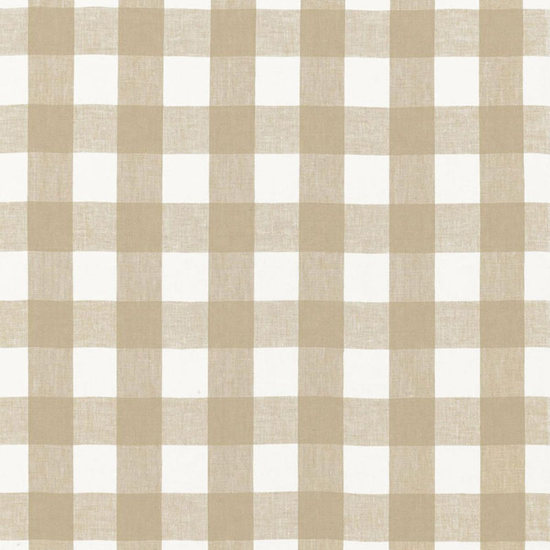SCHUMACHER KEY WEST CHECK SAHARA FABRIC | Atlanta Fabrics