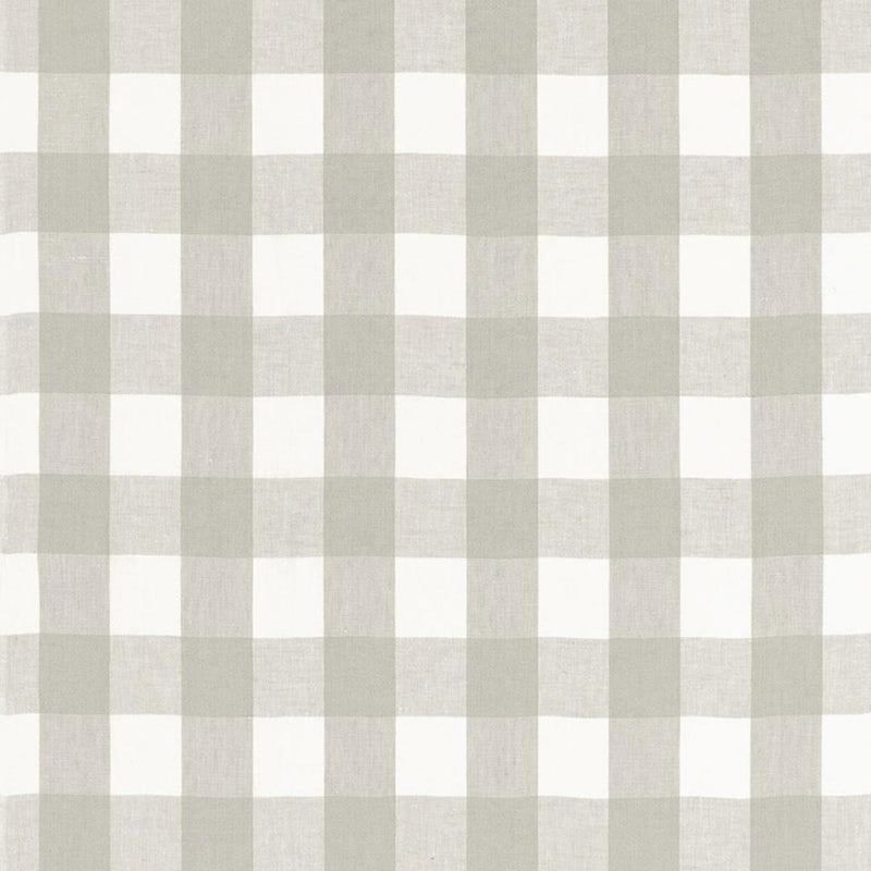 SCHUMACHER KEY WEST CHECK ZINC FABRIC | Atlanta Fabrics