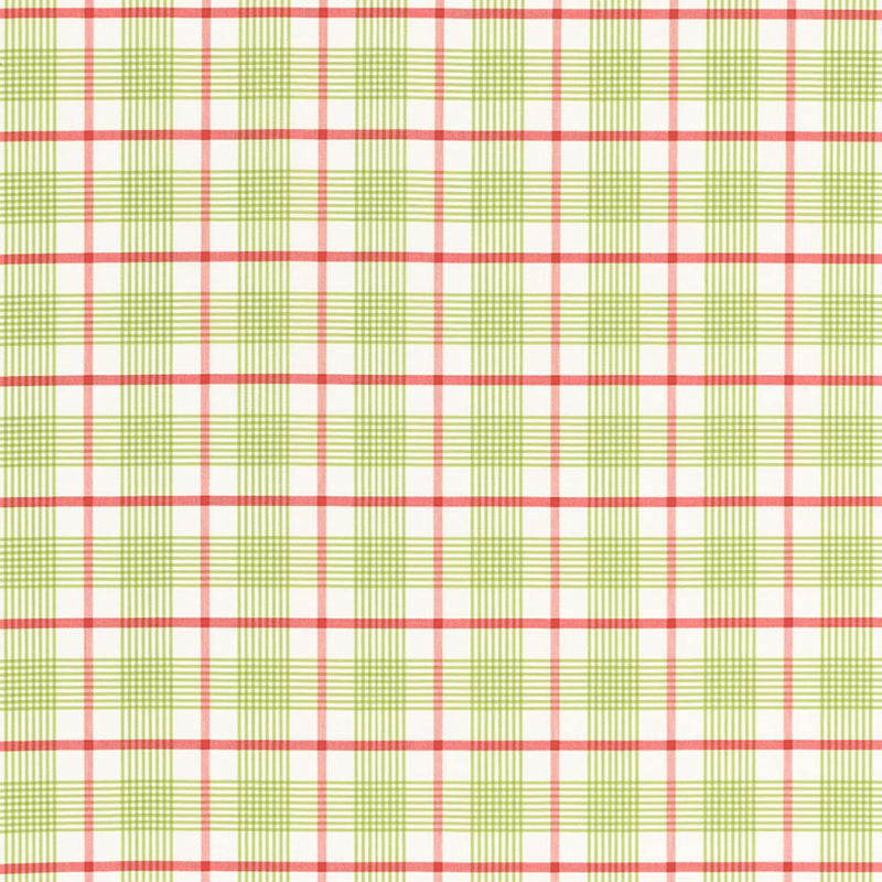 SCHUMACHER ST. LUCIA PLAID LIME FABRIC | Atlanta Fabrics