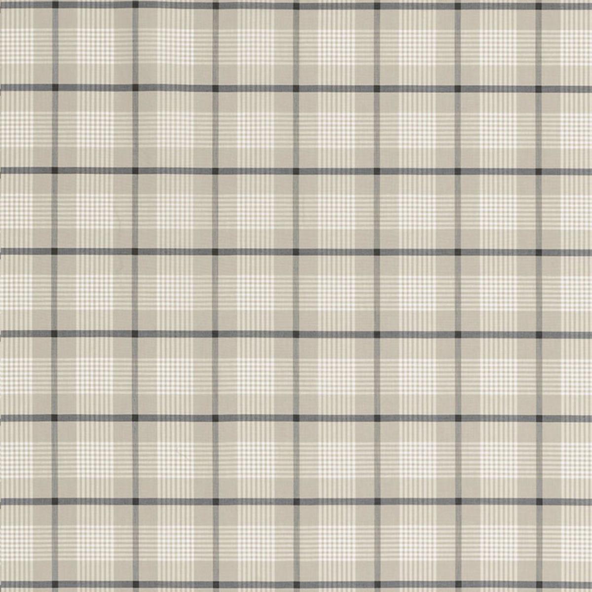 Schumacher ST. LUCIA PLAID STONE Fabric | Atlanta Fabrics