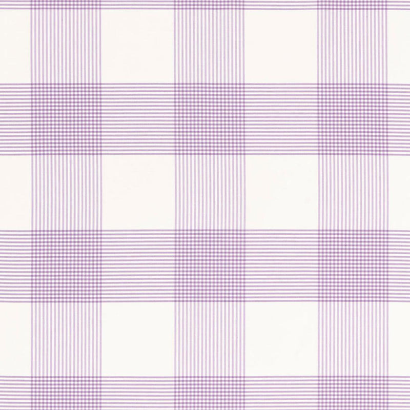 SCHUMACHER ANTIGUA PLAID LAVENDER FABRIC | Atlanta Fabrics