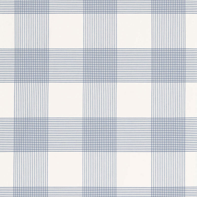 Schumacher ANTIGUA PLAID CORNFLOWER Fabric | Atlanta Fabrics