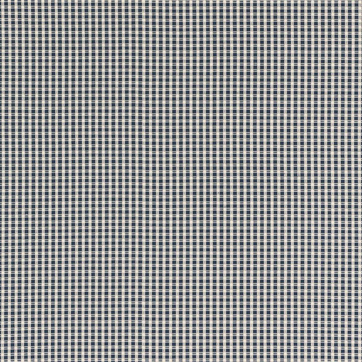 SCHUMACHER ARUBA CHECK NAVY FABRIC | Atlanta Fabrics