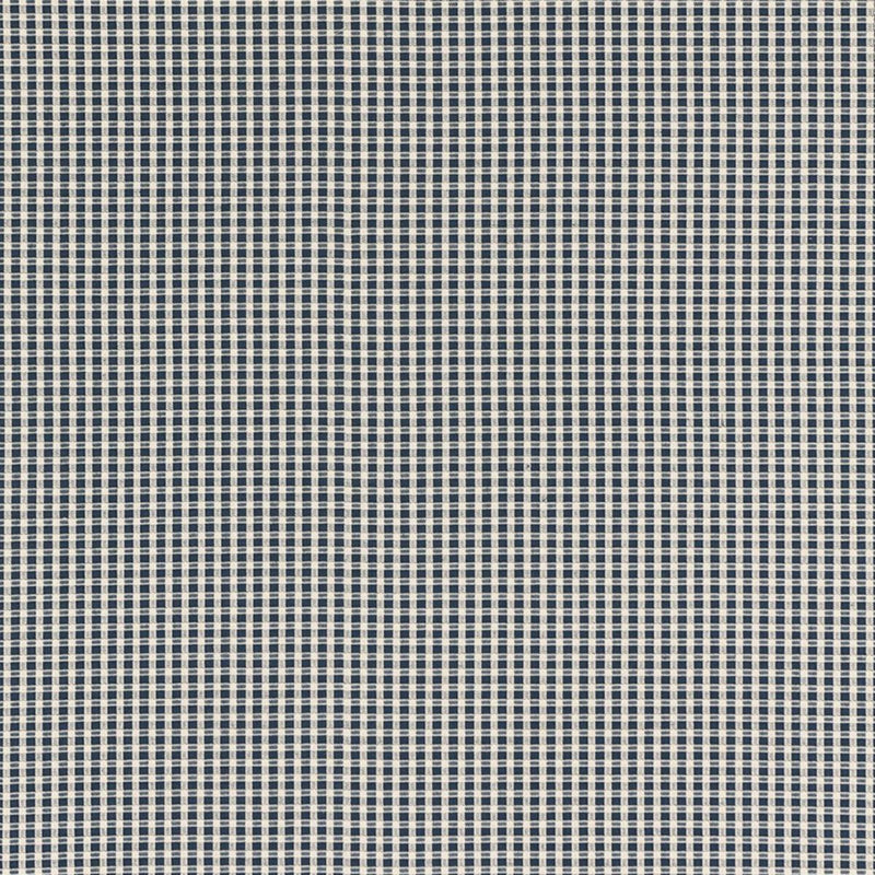 SCHUMACHER ARUBA CHECK NAVY FABRIC | Atlanta Fabrics