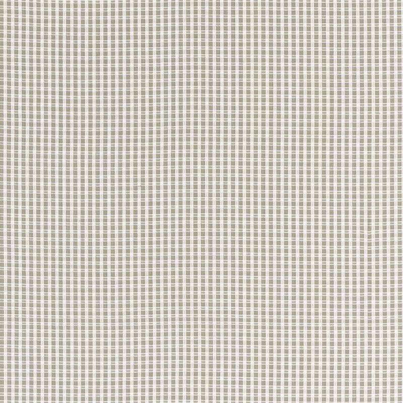 Schumacher ARUBA CHECK STONE Fabric | Atlanta Fabrics