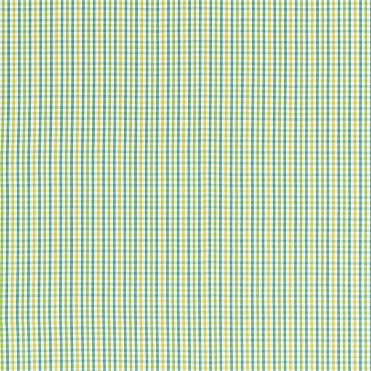 SCHUMACHER BAHAMA CHECK LAGOON FABRIC | Atlanta Fabrics