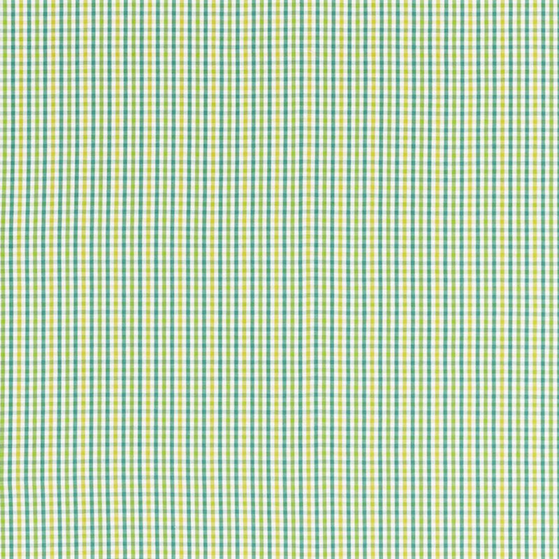 SCHUMACHER BAHAMA CHECK LAGOON FABRIC | Atlanta Fabrics