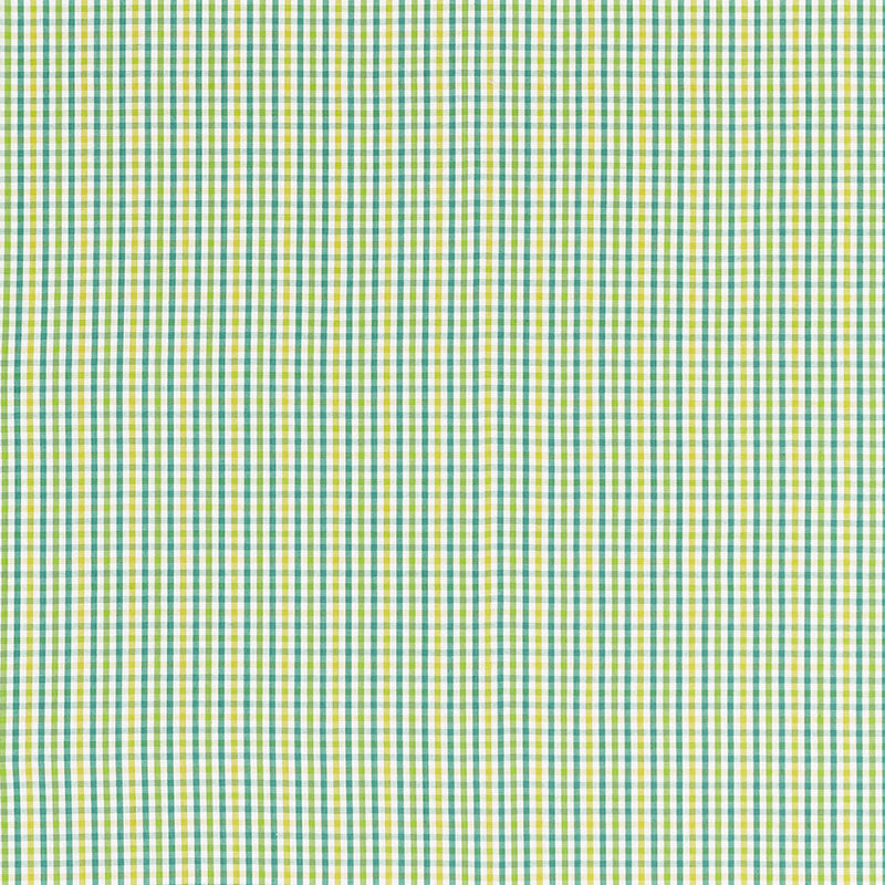 Schumacher BAHAMA CHECK LAGOON Fabric | Atlanta Fabrics