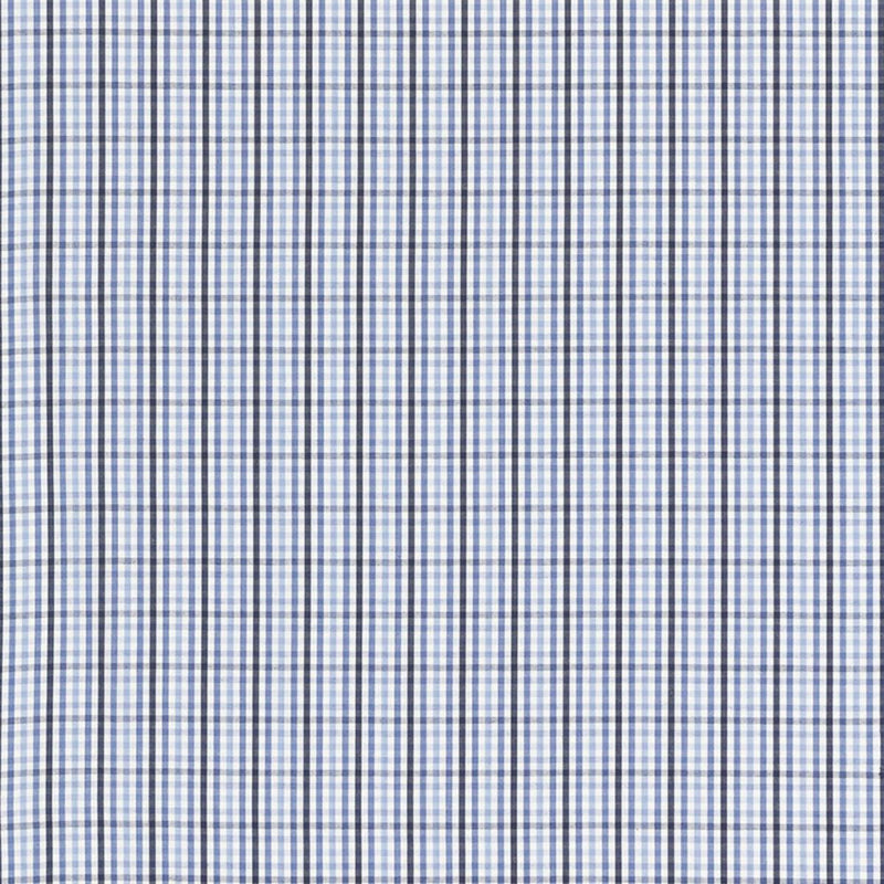 SCHUMACHER BAHAMA CHECK CORNFLOWER FABRIC | Atlanta Fabrics