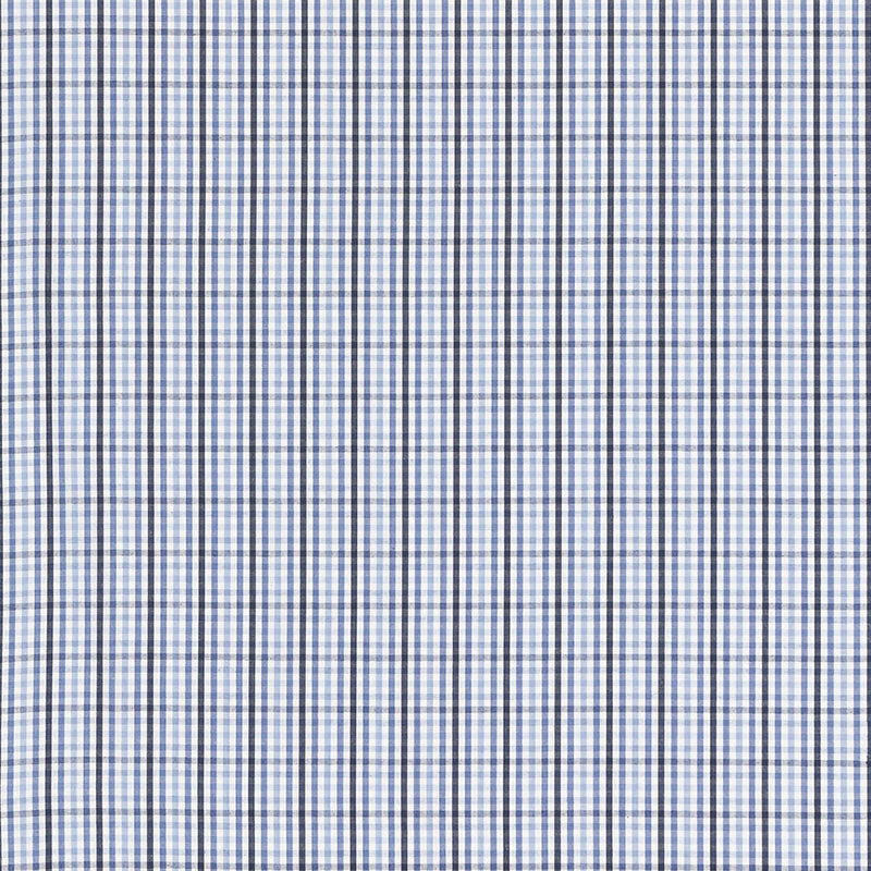 Schumacher BAHAMA CHECK CORNFLOWER Fabric | Atlanta Fabrics