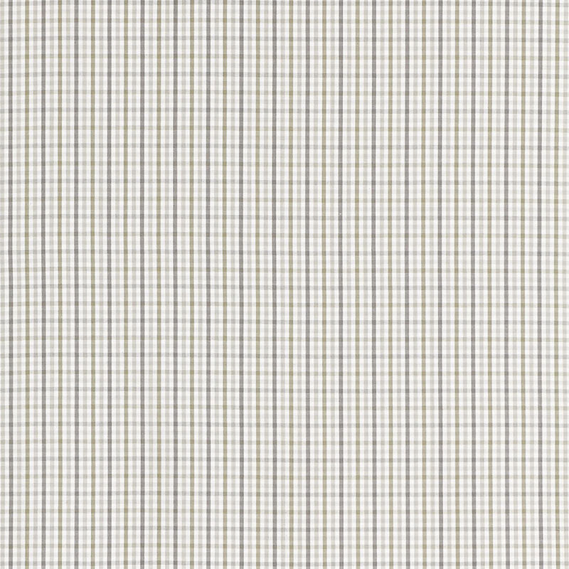 Schumacher BAHAMA CHECK STONE Fabric | Atlanta Fabrics