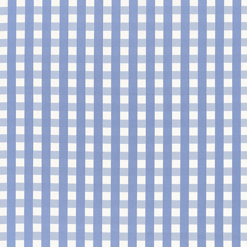 SCHUMACHER BERMUDA CHECK CORNFLOWER FABRIC | Atlanta Fabrics