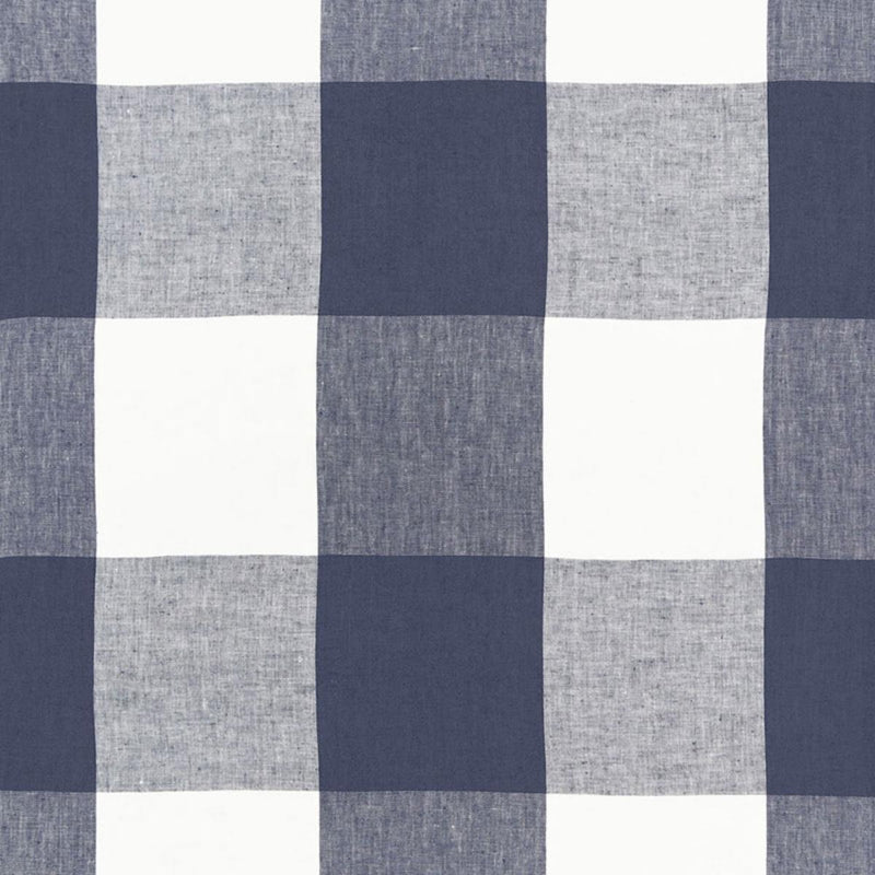 SCHUMACHER KEY LARGO CHECK NAVY FABRIC | Atlanta Fabrics