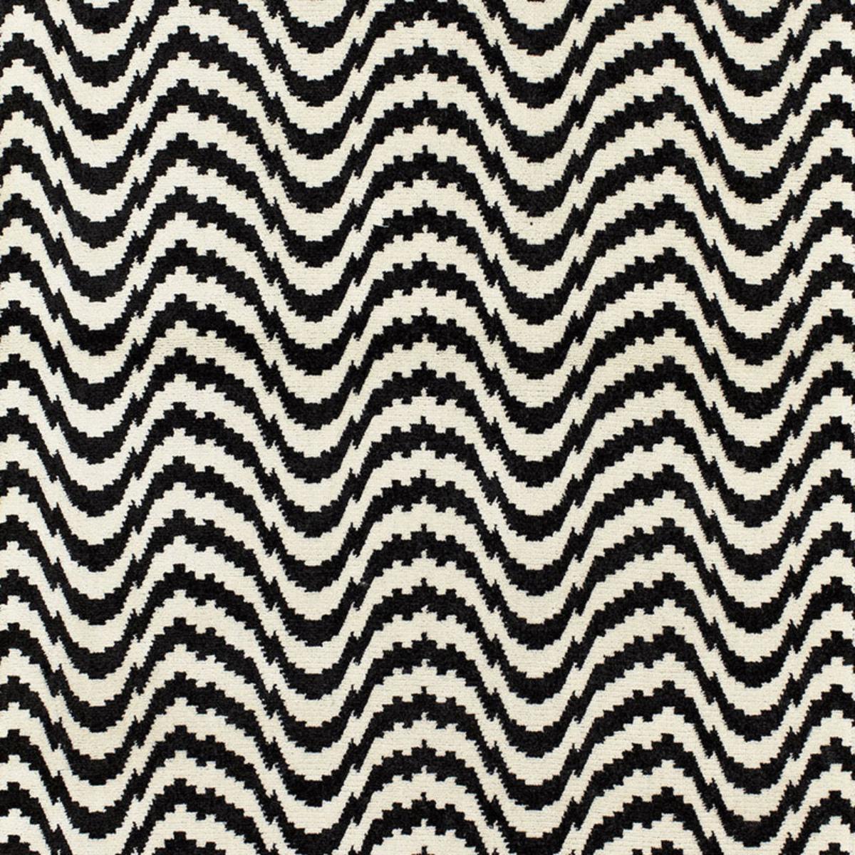 SCHUMACHER ZORIO VELVET EBONY FABRIC | Atlanta Fabrics