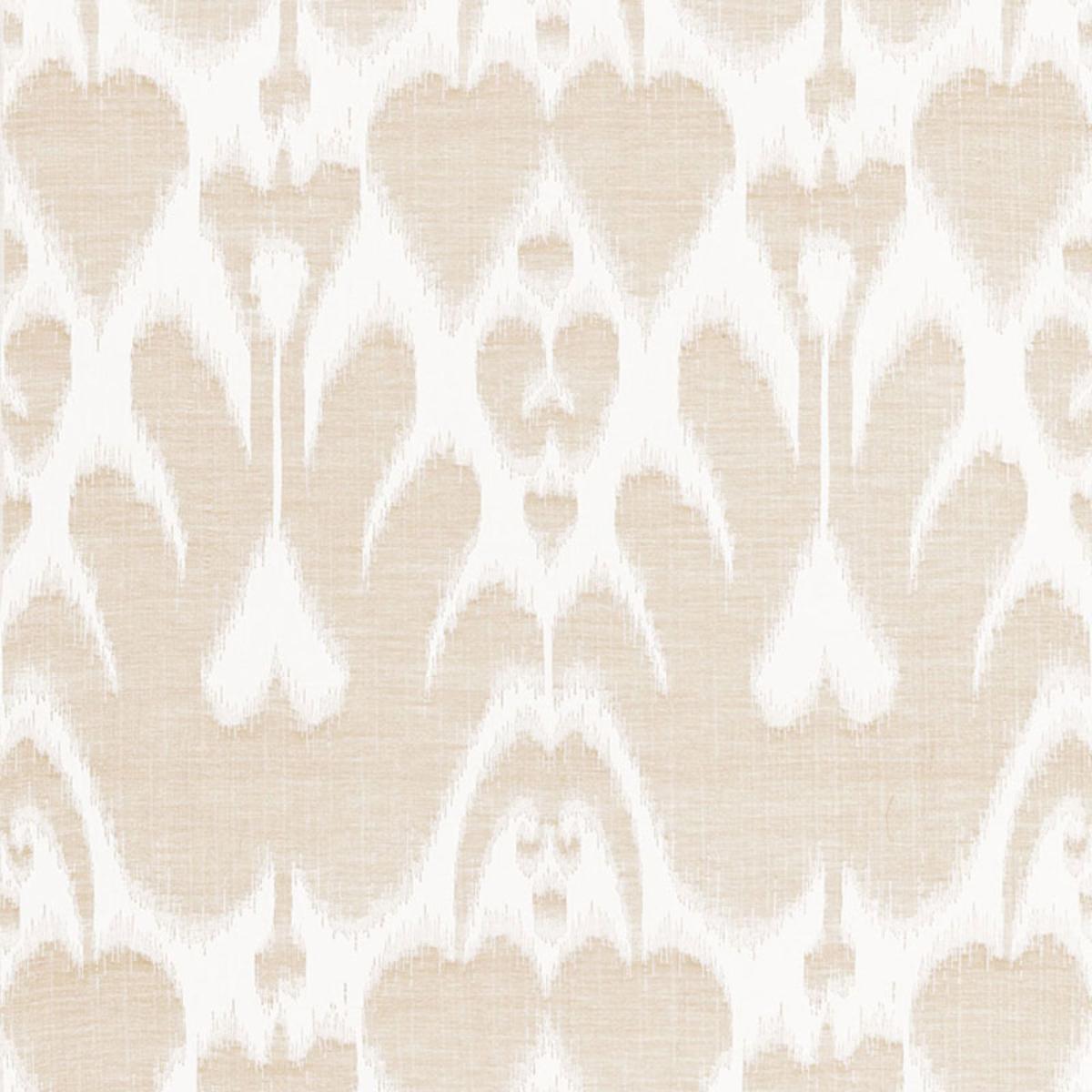 SCHUMACHER LELA COTTON IKAT SAND FABRIC | Atlanta Fabrics