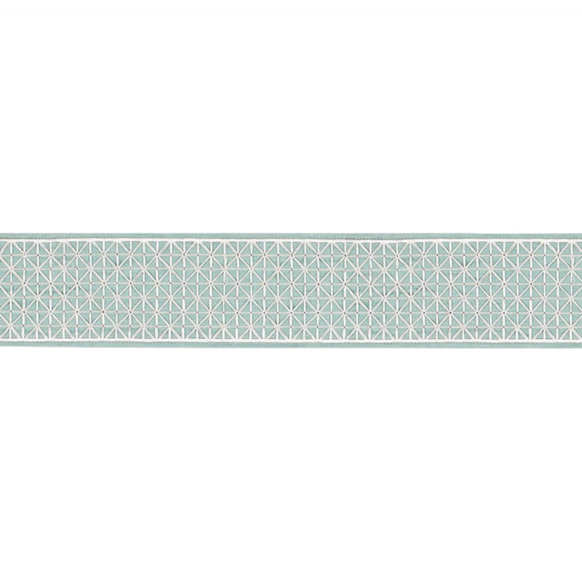 SCHUMACHER Directoire Tape TEAL TRIM | Atlanta Fabrics