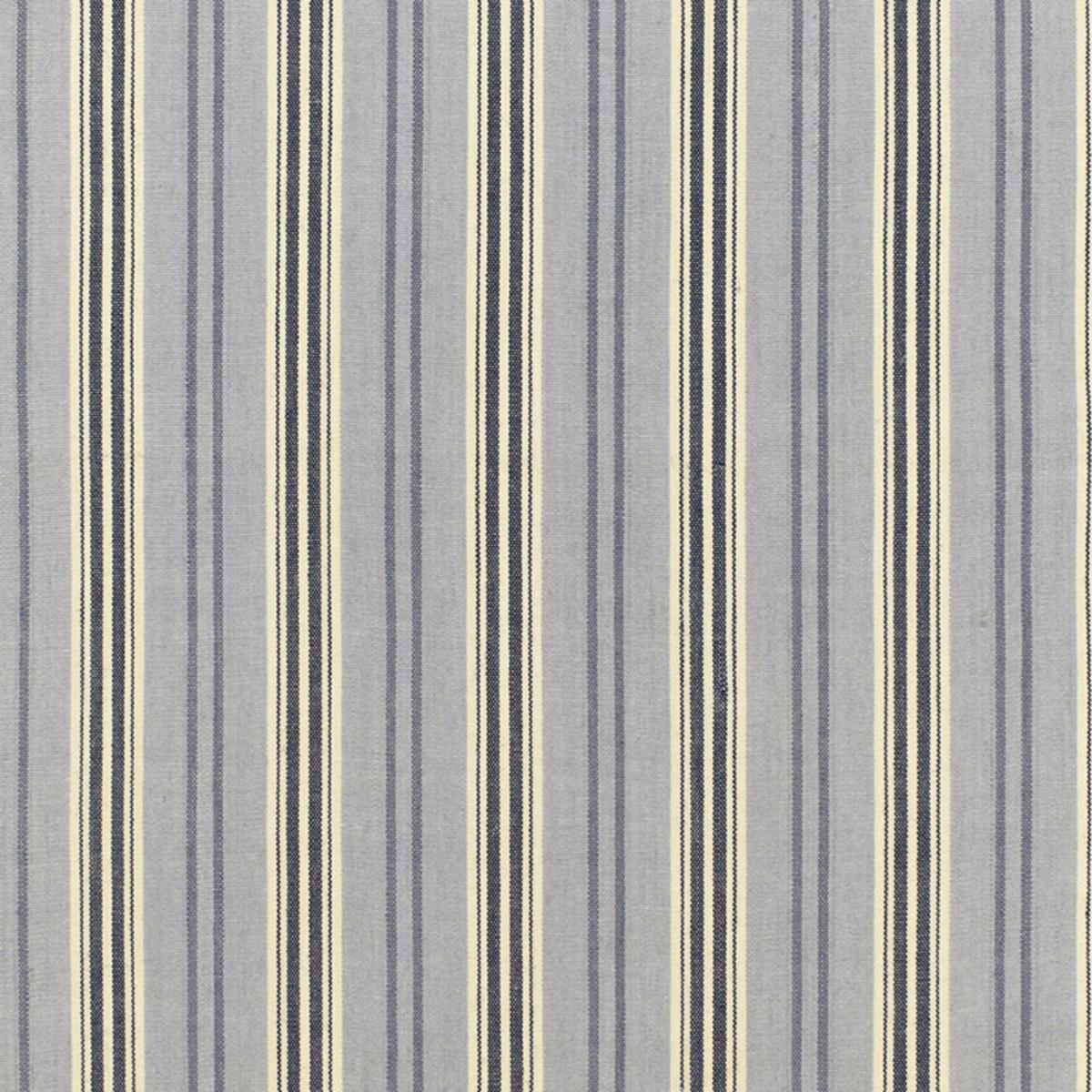 Schumacher LOIRE JUTE STRIPE BLEU Fabric | Atlanta Fabrics