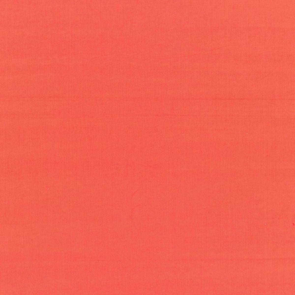 SCHUMACHER BECKFORD COTTON PLAIN POPPY FABRIC | Atlanta Fabrics