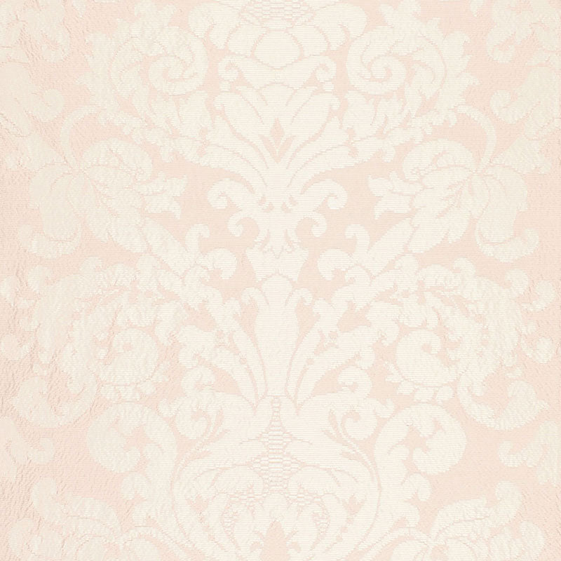 Schumacher CHATEAU SILK DAMASK BLUSH Fabric | Atlanta Fabrics