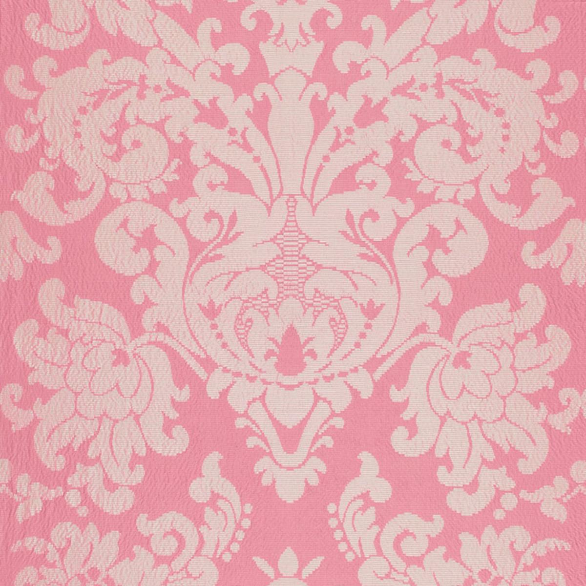SCHUMACHER CHATEAU SILK DAMASK SPRINGTIME FABRIC | Atlanta Fabrics