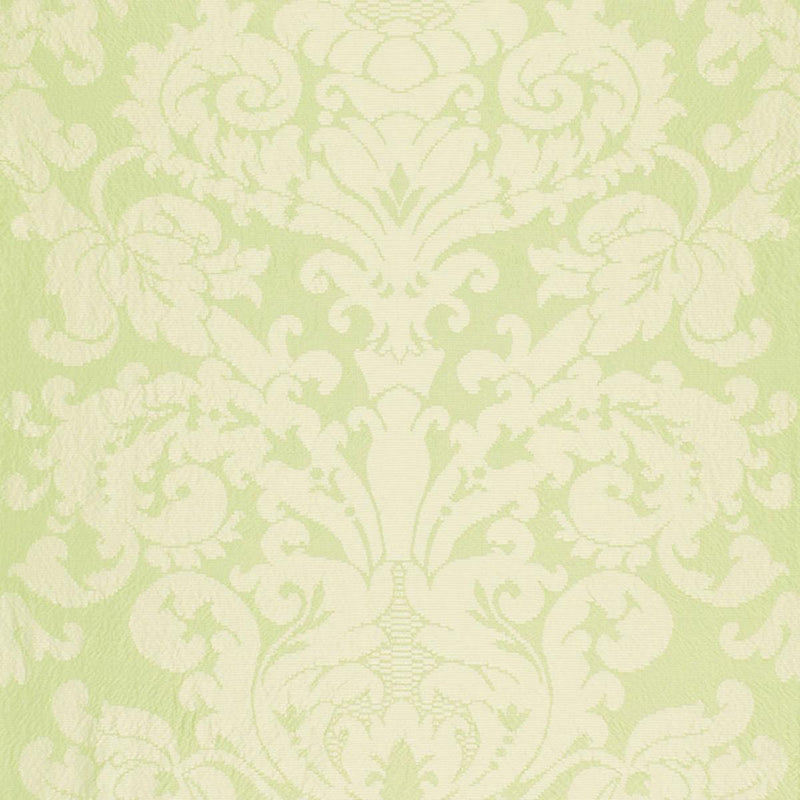 SCHUMACHER CHATEAU SILK DAMASK CITRON FABRIC | Atlanta Fabrics