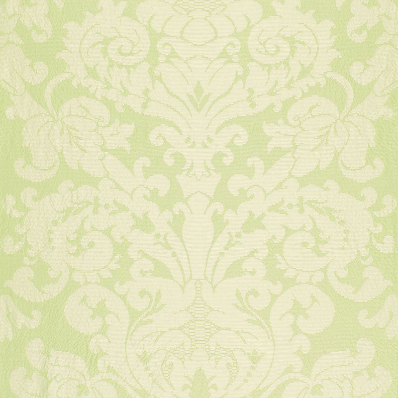 Schumacher CHATEAU SILK DAMASK CITRON Fabric | Atlanta Fabrics