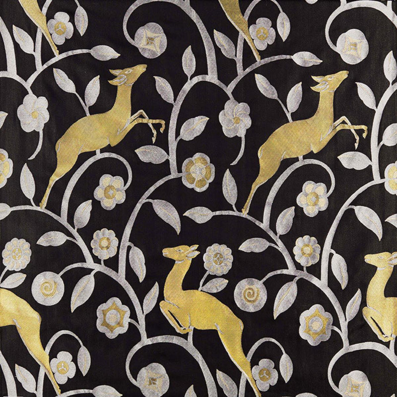 SCHUMACHER LES GAZELLES AU BOIS NOIR FABRIC | Atlanta Fabrics
