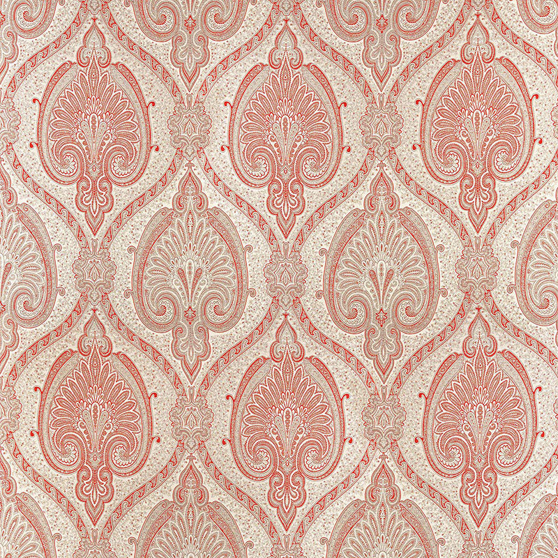 Schumacher ODALISQUE CINNABAR Fabric | Atlanta Fabrics