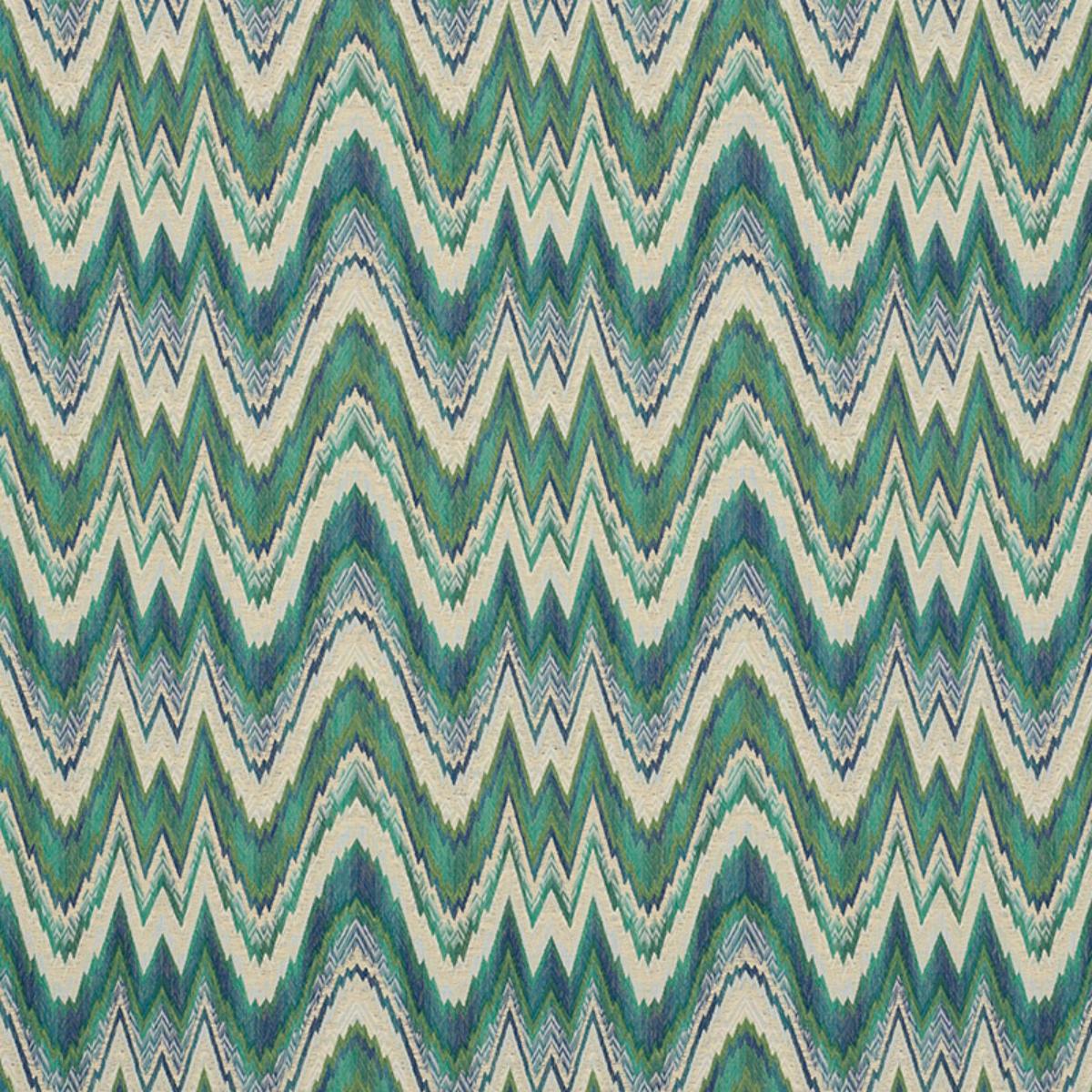 VALKYRIE FLAME STITCH EMERALD & PEACOCK
