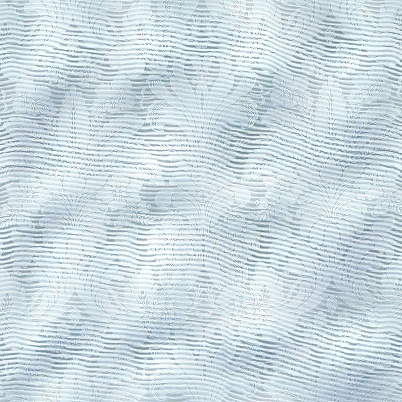 Schumacher COLETTE LINEN/SILK DAMASK CHAMBRAY Fabric | Atlanta Fabrics